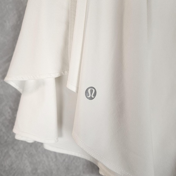 Lululemon Tennis Skirt Skort Womens 6 White High Rise Athletic Court Rival - Picture 11 of 16